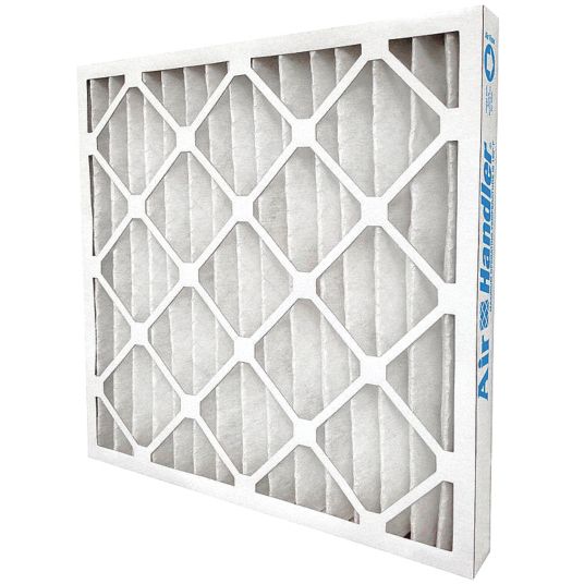 AIR HANDLER Pleated Air Filter: 16x25x2, MERV 8, High Capacity, Synthetic,  Beverage Board