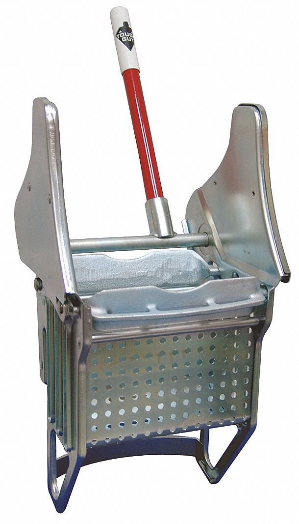TOUGH GUY Down Press Mop Wringer, Silver, Steel, 16 to 24 oz Mop