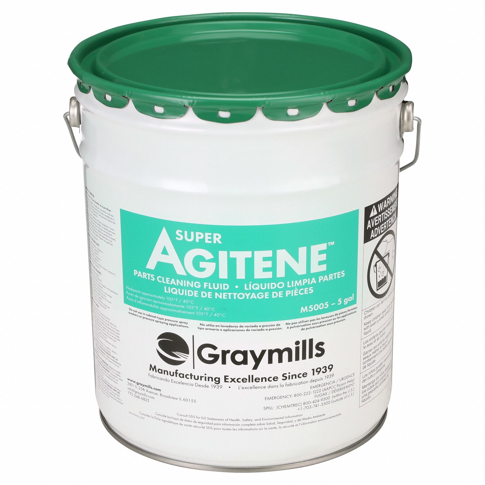 Graymills M2062-141 Cleaning Solvent, 5 gal.