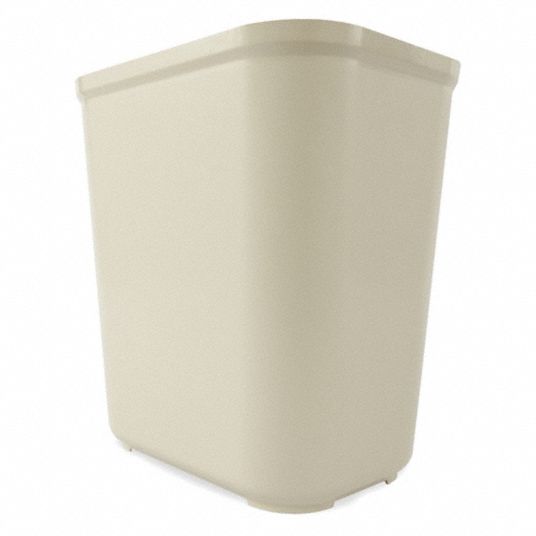 Rubbermaid 15 gal Brown Plastic Flame-Resistant Marshal® Trash Receptacle -  15 3/8Dia x 36 1/2H