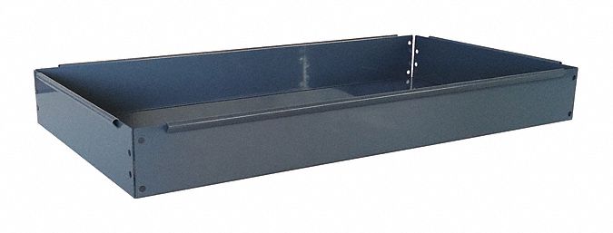 Extra Shelf for Utility Carts with Metal Shelves: 400 lb Load Capacity, Gray