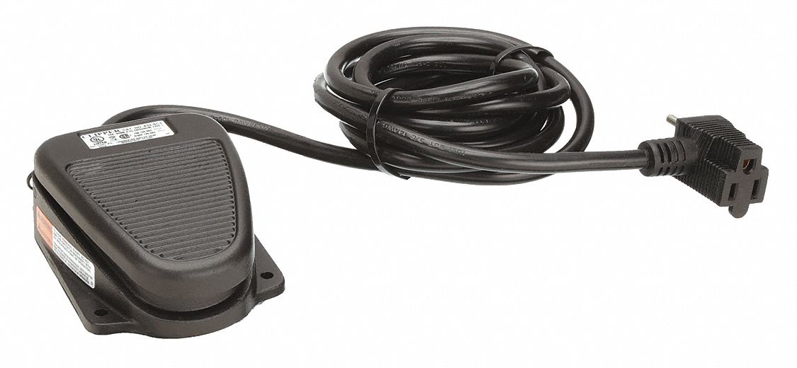 FOOT SWITCH, CLIPPER SERIES, 1 PEDAL, MOMENTARY, SPST-NO, 8 FT CORD L