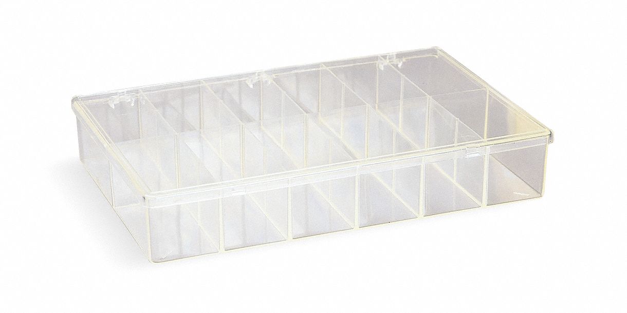 BOX PLASTIC PARTS 12 COMPARTMENTS