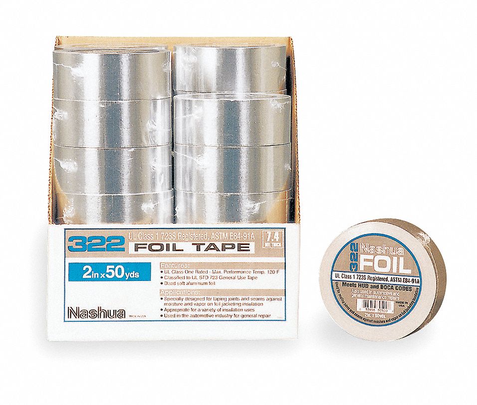 FOIL TAPE,2 1/2 IN X 50 YD,ALUMINUM