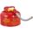 TYPE II SAFETY CAN, 2½ GAL, RED, GALVANIZED STEEL, 9½ IN H, 11¼ IN OD, FOR FLAMMABLES