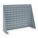 LOUVERED BENCH RACK, 20 IN X 28 IN X 8 9/16 IN, 1 SIDE, GREY