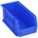 HANG AND STACK BIN, 5½ IN X 10⅞ IN X 5 IN, BLUE, LABEL HOLDERS, 30 LB LOAD CAPACITY