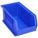 HANG AND STACK BIN, 8¼ IN X 14¾ IN X 7 IN, BLUE, LABEL HOLDERS, 60 LB LOAD CAPACITY