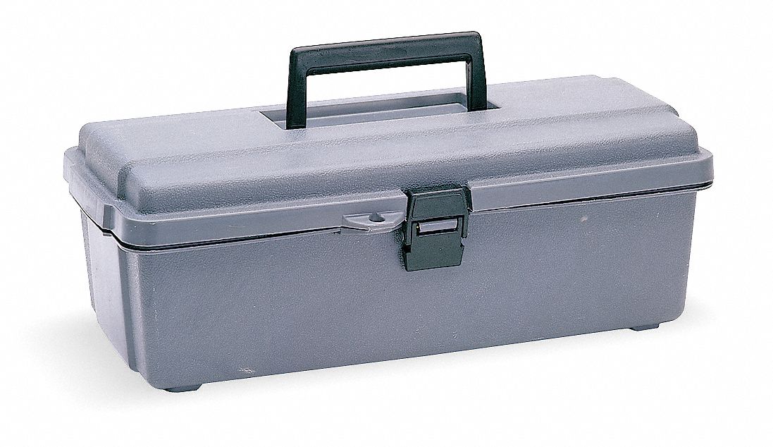 Plastic Tool Box, 14-1/2L x 7-1/2W x 5-1/4H