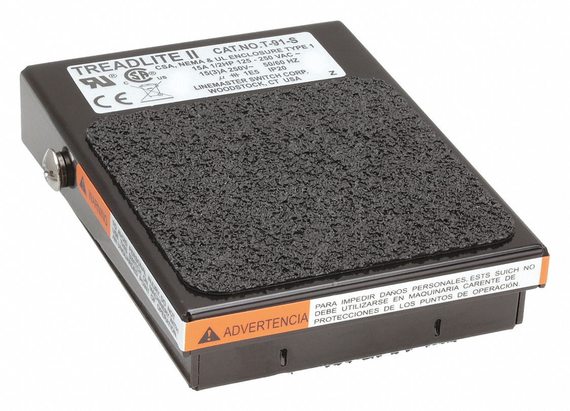 thumbnail image 2 of LineMaster T-91-S Treadlite II Foot Switch – With Cable And Plug, Industrial Grade 2 of 5