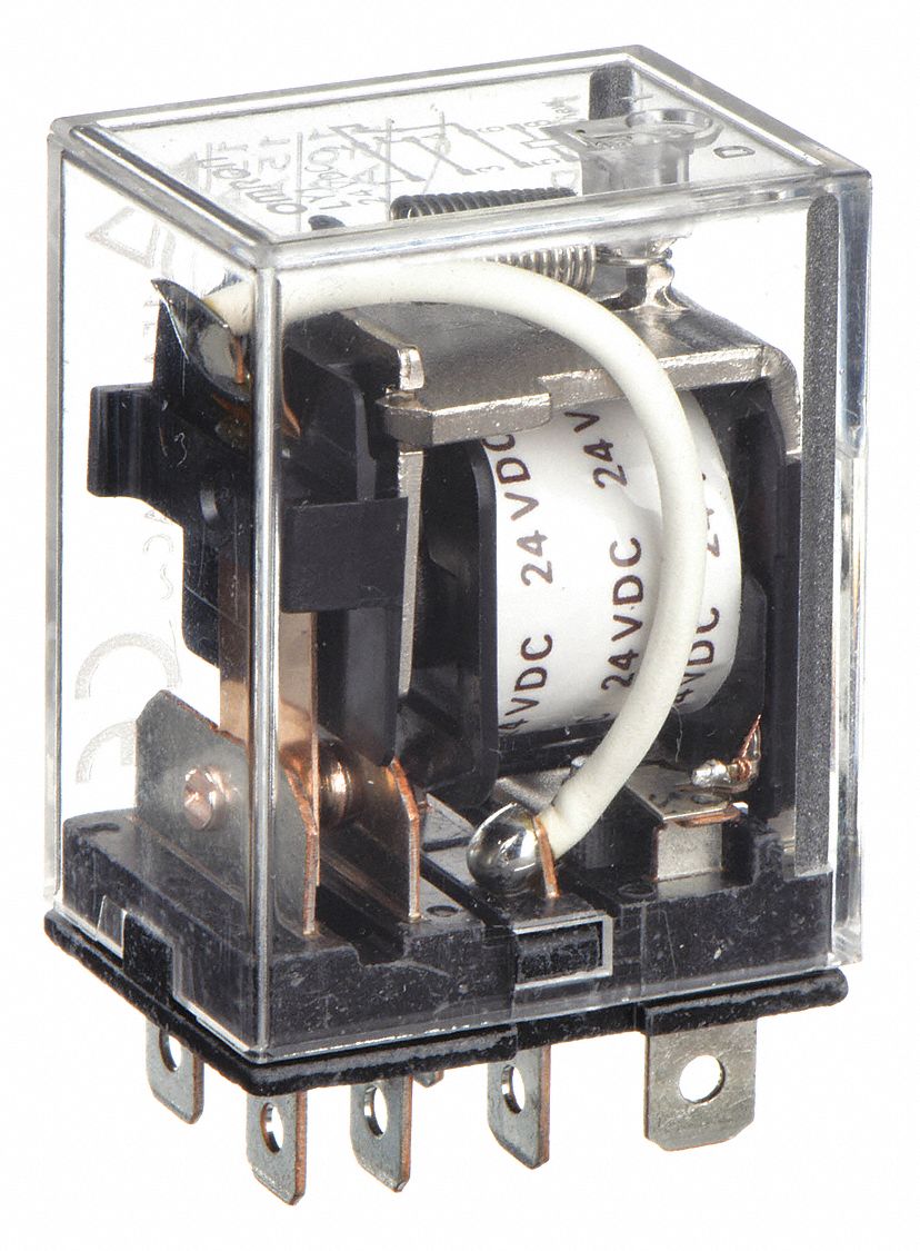 General Purpose Relay: Socket Mounted, 15 A Current Rating, 24V DC, 8 Pins/Terminals, SPDT