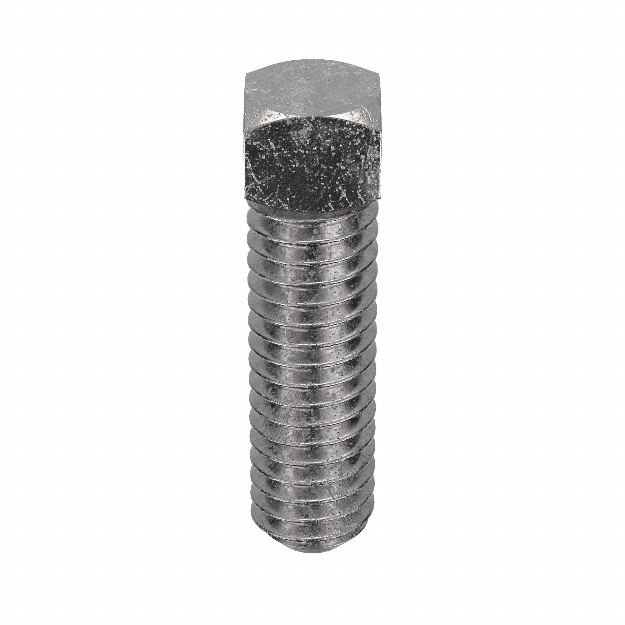 Socket Set Screw: 5/16"-18 Thread Size, 1 in Overall Lg, Cup pt, Stainless Steel, Plain, 10 PK