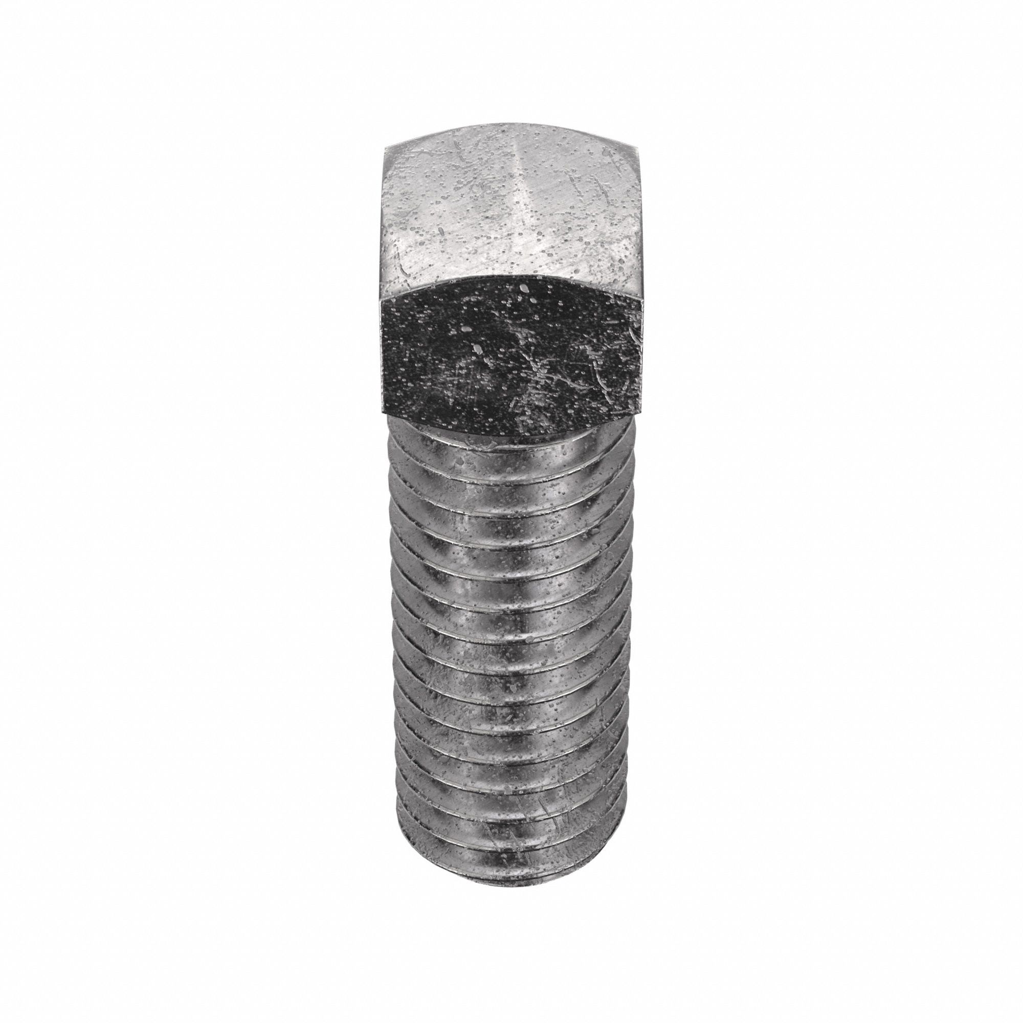 Socket Set Screw: 3/8"-16 Thread Size, 1 in Overall Lg, Cup pt, Stainless Steel, Plain, 10 PK