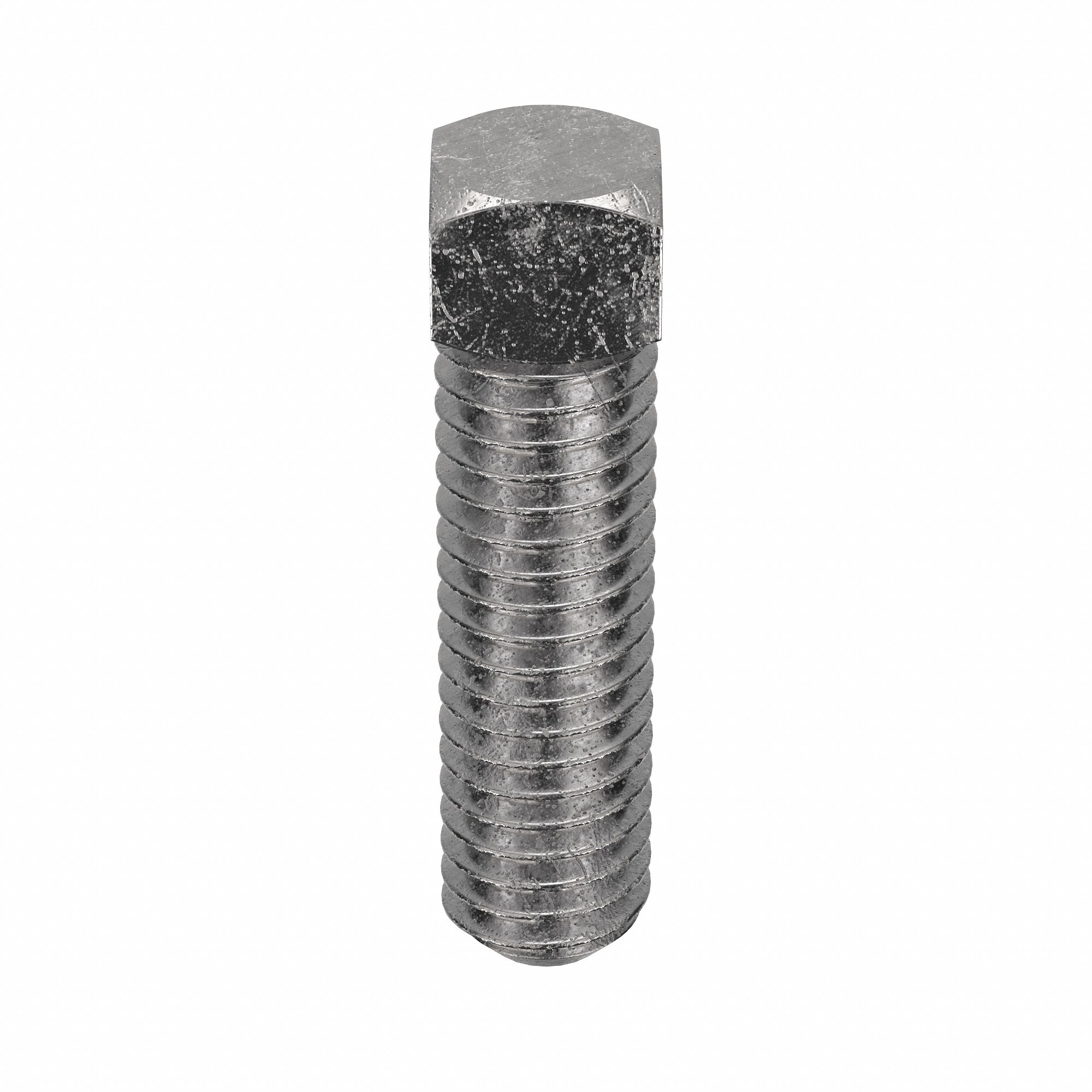 Socket Set Screw: 3/8"-16 Thread Size, 1 1/4 in Overall Lg, Cup pt, Stainless Steel, Plain, 5 PK