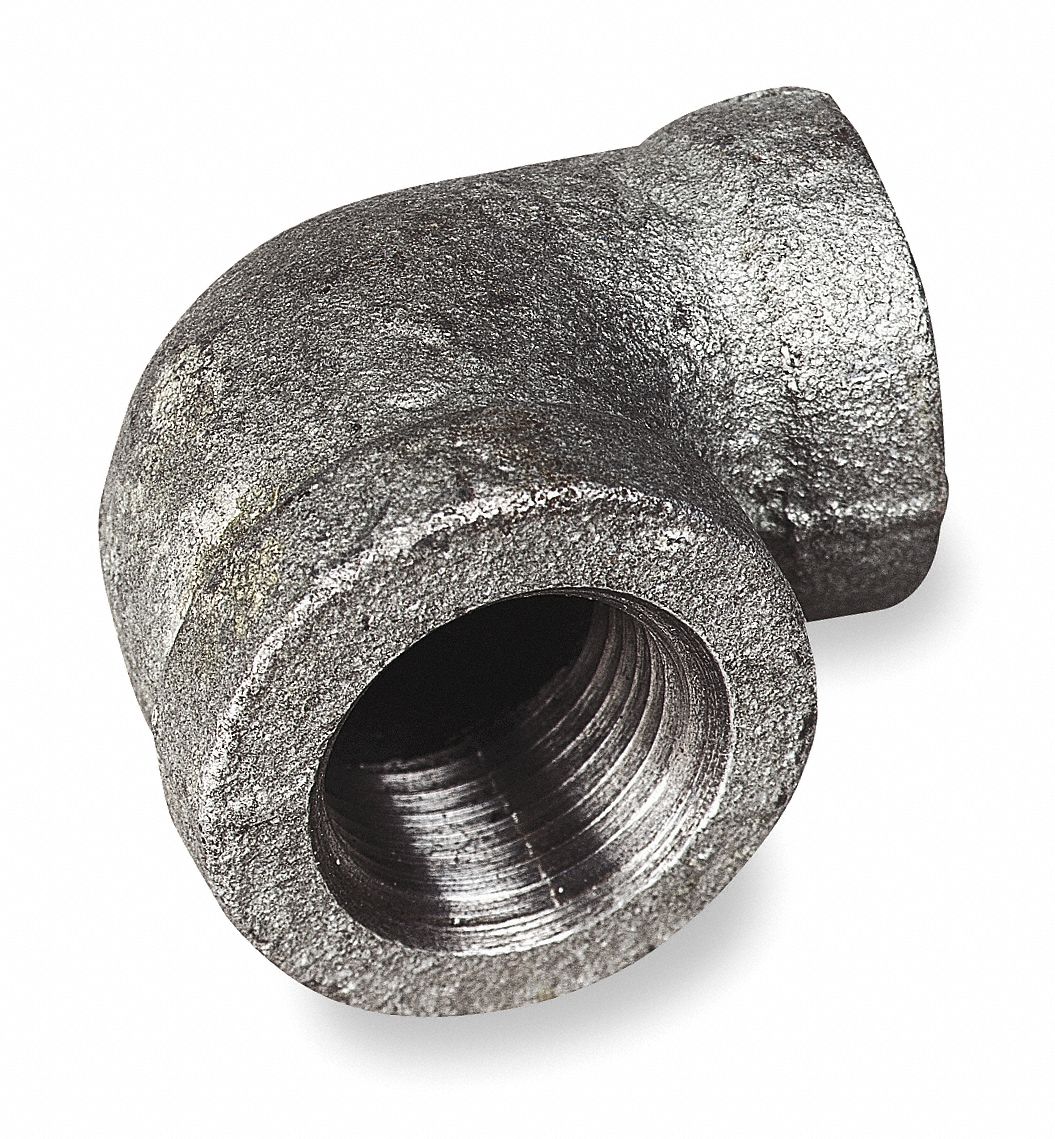 GRAINGER APPROVED Galvanized Malleable Iron Reducing Elbow, 90 Degrees ...