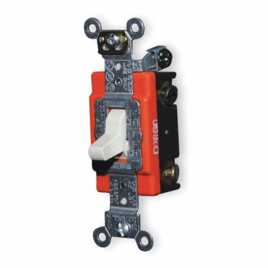 LEVITON Wall Switch, 4Way, Maintained, Toggle 2WEK112242I Grainger