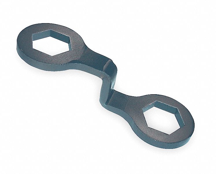 Cap Nut Wrench: 2 Wrench Heads, 1 1/2 in_41 mm Wrench Head Size, 8 1/8 in Overall Lg