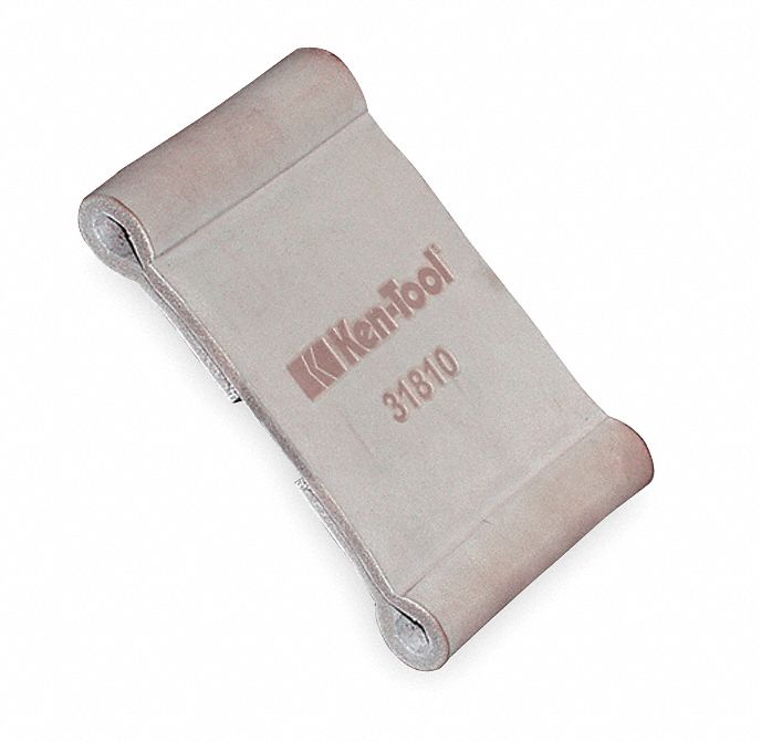 ALUMINUM WHEEL PROTECTOR, LEATHER, 6 IN OVERALL L