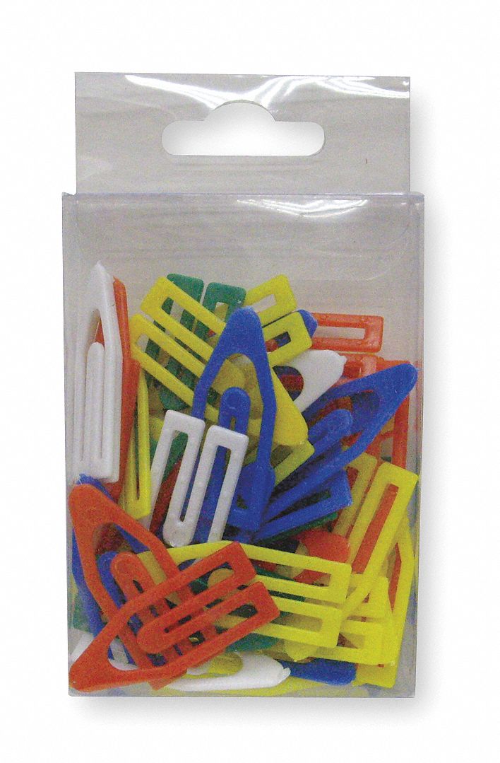 2WFU8 - Paper Clip 1 1/2In Asrt Plstc PK50