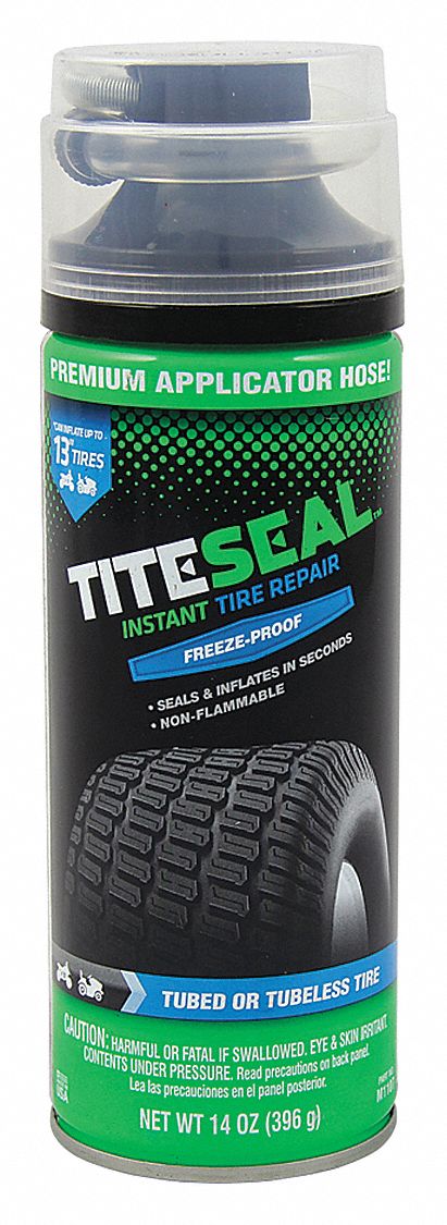 Tire Repair Sealer: 14 oz Size, 8 in Lg, 2 Pieces, Metal/Plastic