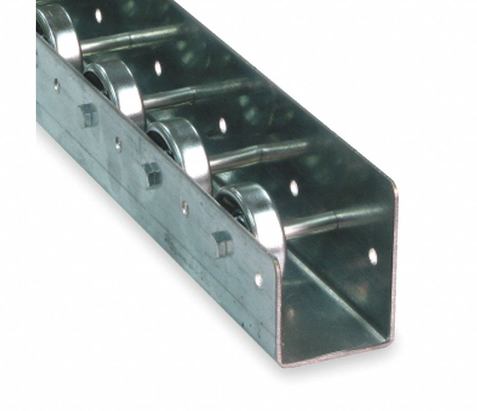 ASHLAND CONVEYOR Flujo Riel Tipo Patín,Rod 3pulg,L 5pies - 2WGY5 ...