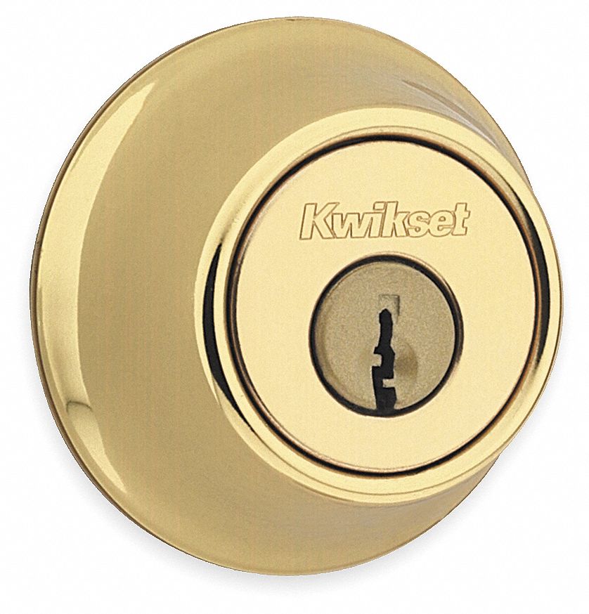 KWIKSET Deadbolt Less Cylinder 1, Satin Chrome, Best F, Different