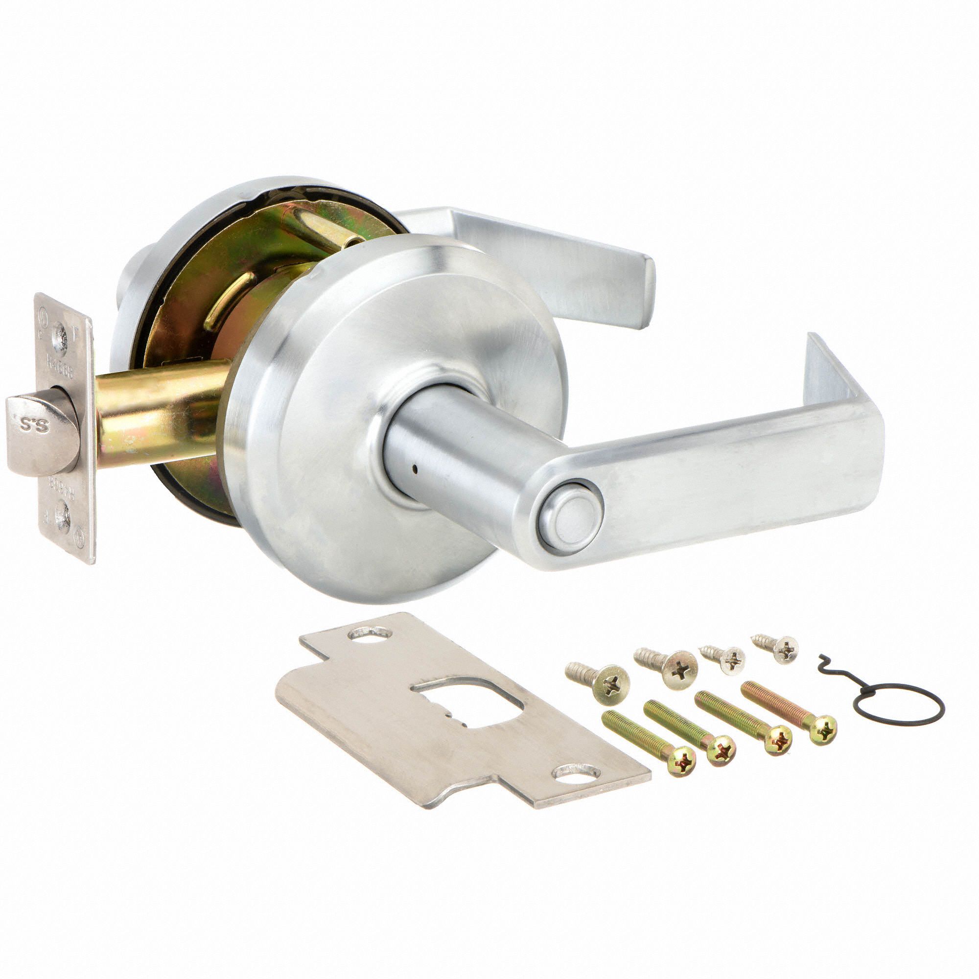 STANLEY Lever Lockset, Mechanical, Standard Duty, Lock is Keyless