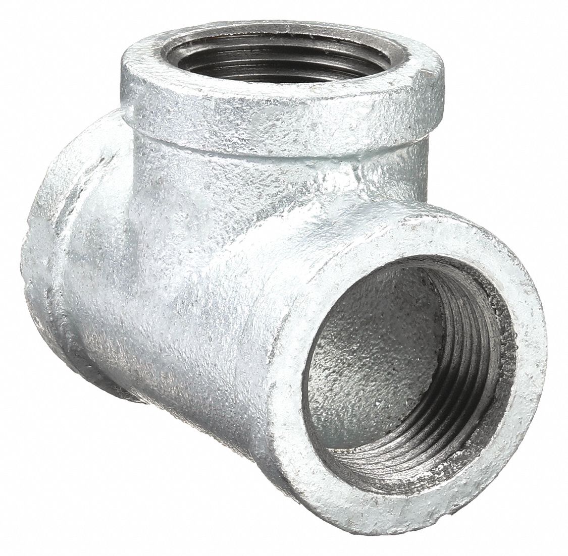 TEE: MALLEABLE IRON, ¾ IN X ¾ IN X ¾ IN, NPT X NPT X NPT THREAD, CLASS 150