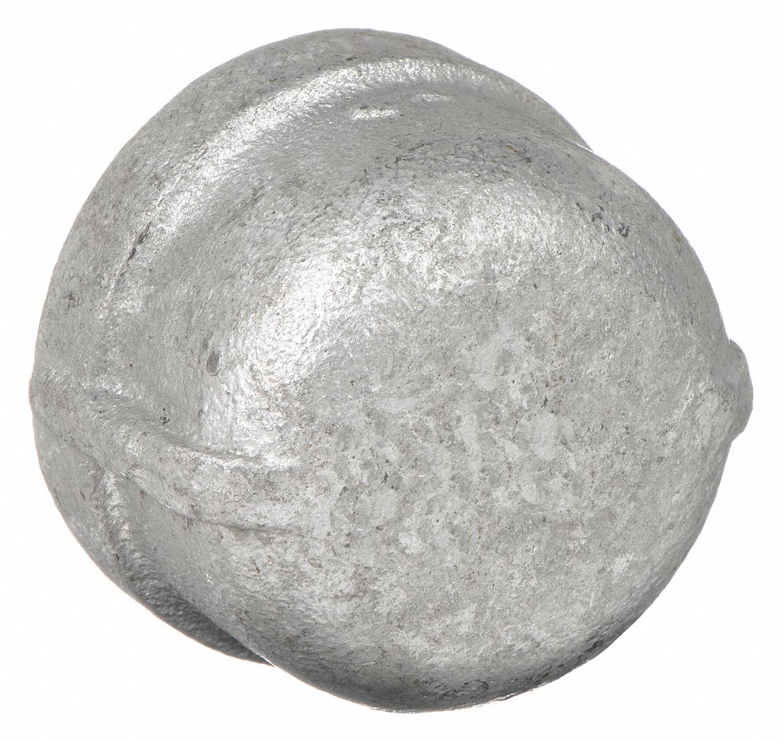 ROUND CAP: MALLEABLE IRON, 2½ IN, FEMALE NPT THREAD, CLASS 150