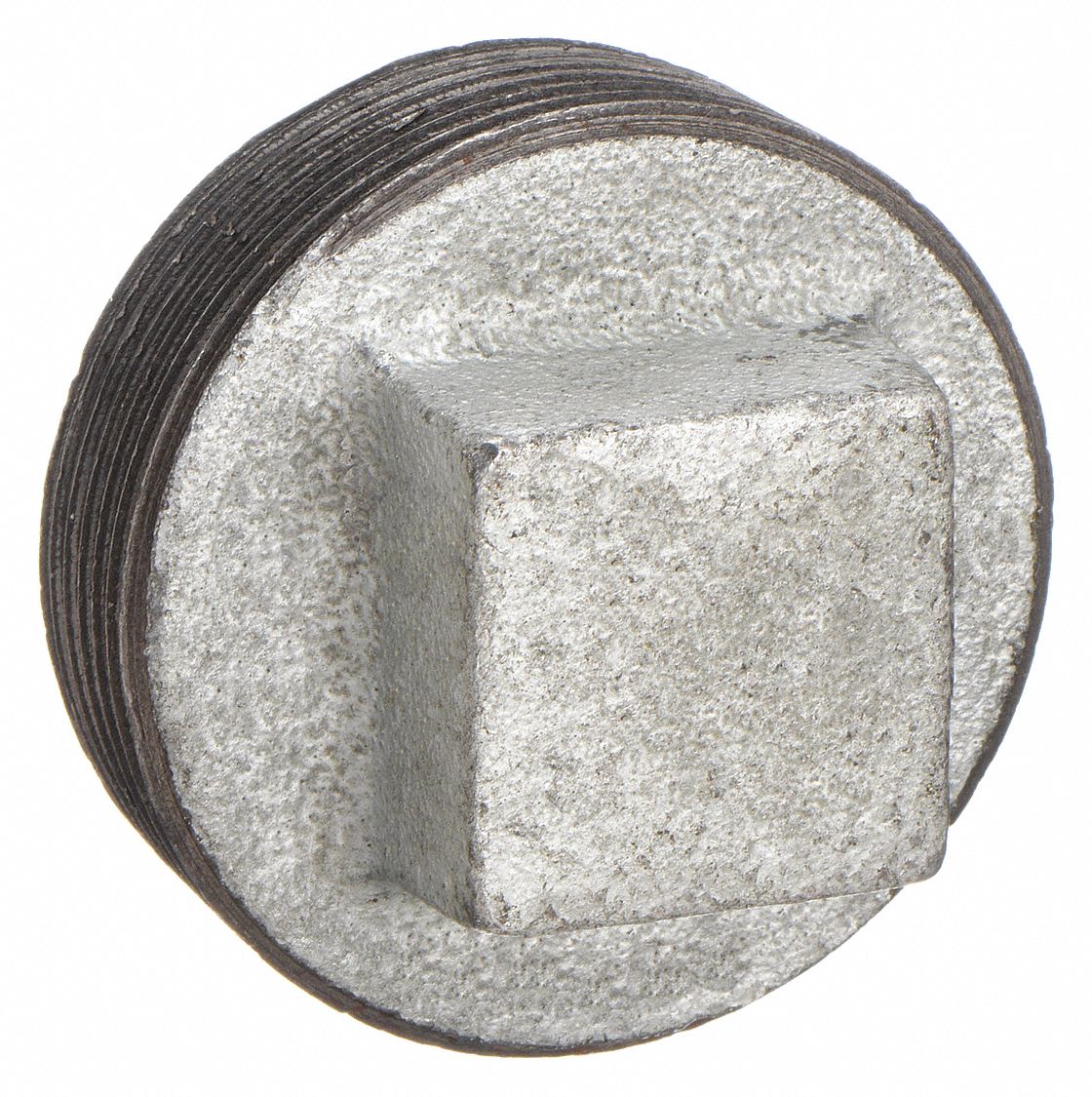 SQUARE HEAD PLUG: MALLEABLE IRON, 3 IN, MALE NPT THREAD, CLASS 150