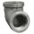 90 °  ELBOW: MALLEABLE IRON, ¾ IN X ¾ IN FITTING, FEMALE NPT X FEMALE NPT, CLASS 150