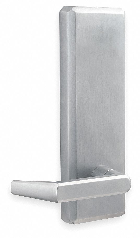 Mechanical Exit Device Trim: 36 in Max Door Wd, Chrome