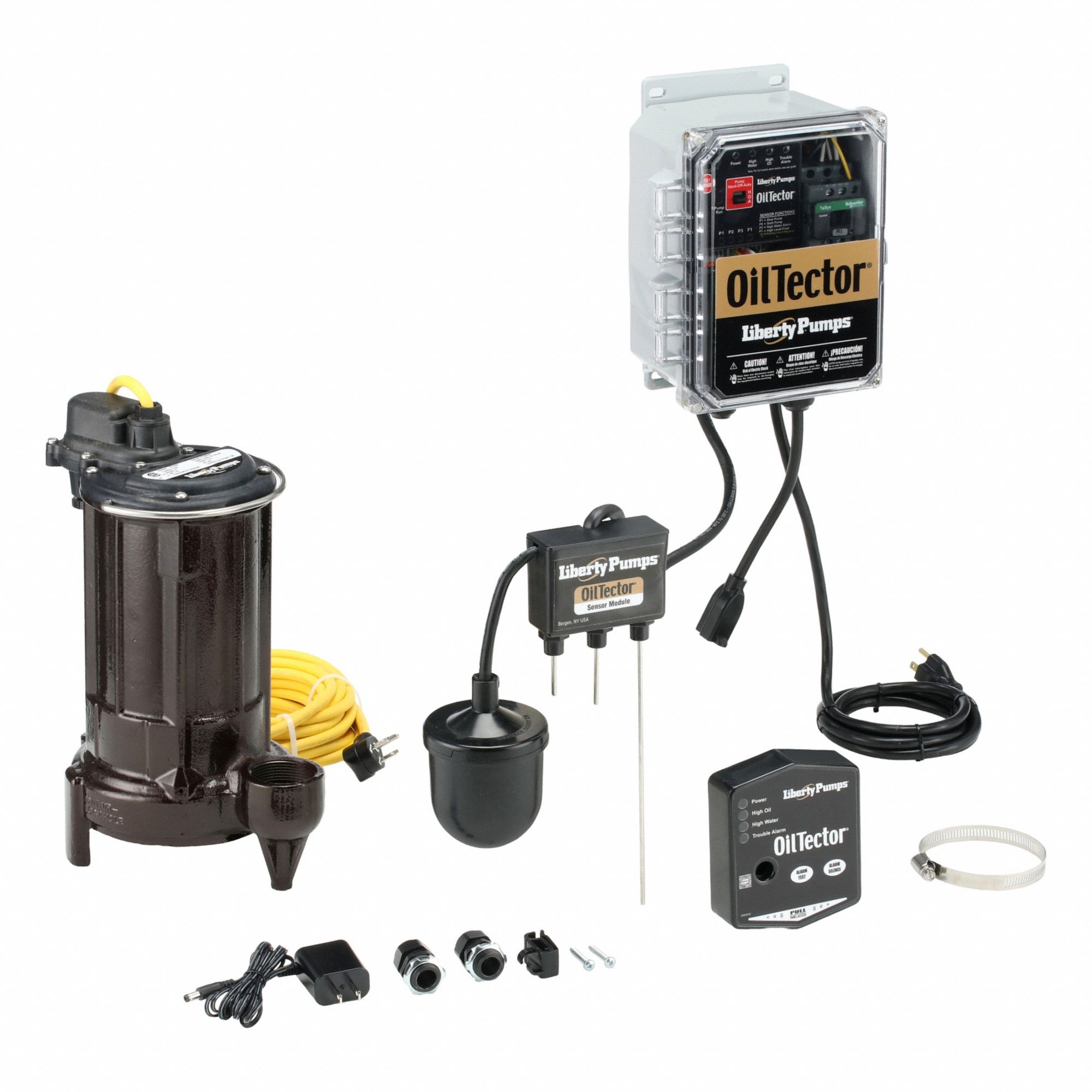 ELEVATOR SUMP PUMP, 1/2 HORSEPOWER, 115V AC, 55 GPM FLOW RATE AT 10 FT OF HEAD, 37 FT MAXIMUM HEAD