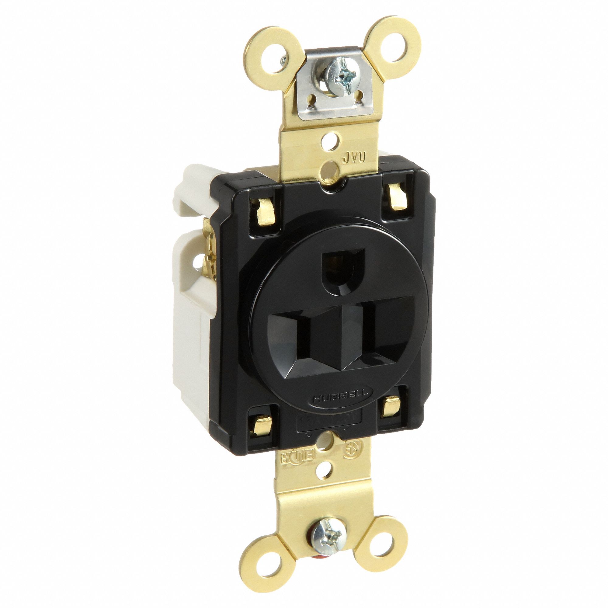 PRISE SIMPLE 15A 5-15R 125V NOIRE