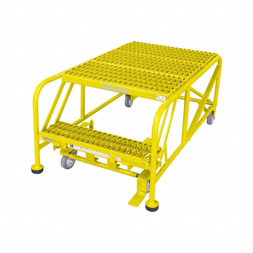 Work Platform, 2 Step, Steel, 20In. H.