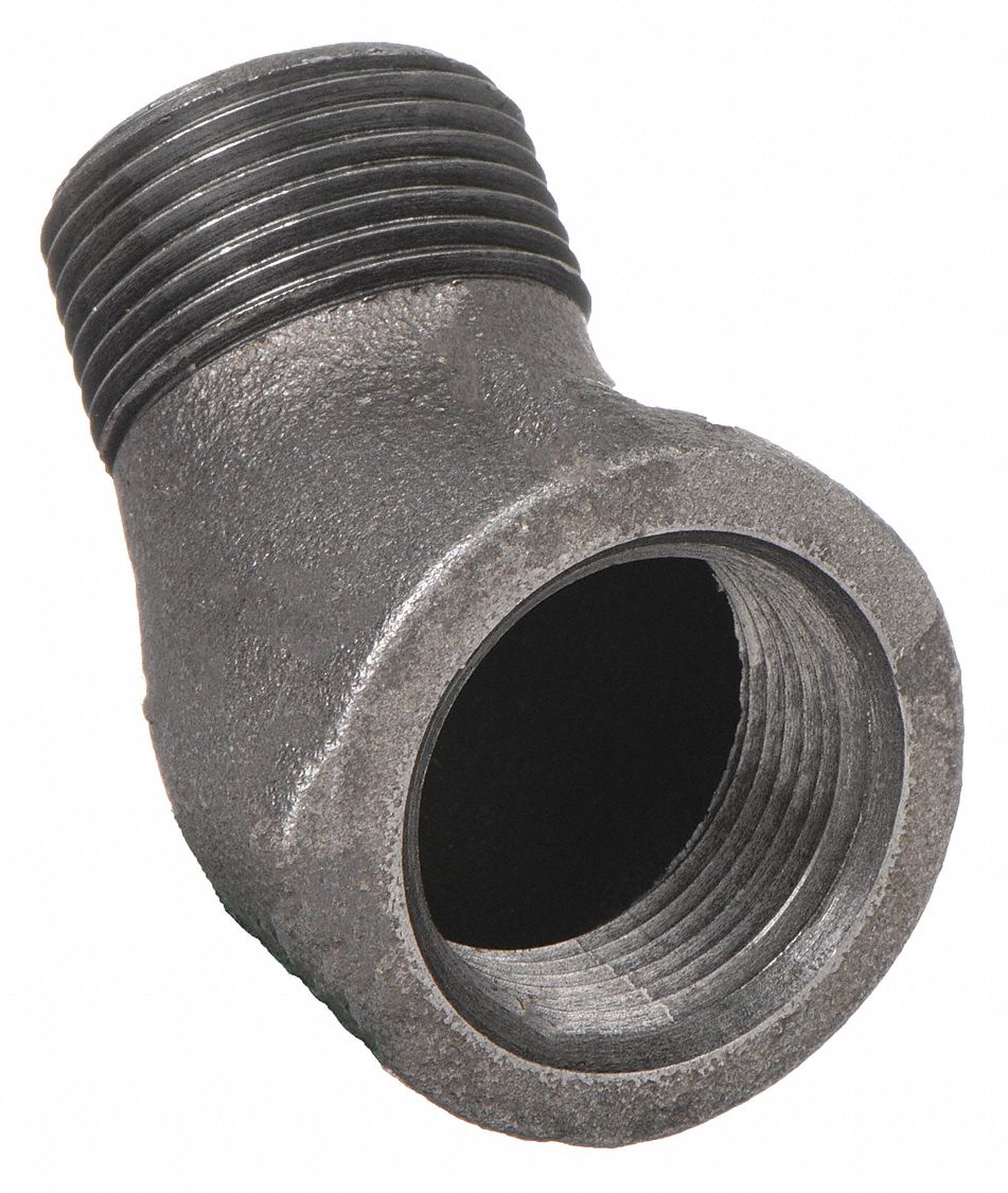 45 °  STREET ELBOW: MALLEABLE IRON, ½ IN X ½ IN FITTING PIPE SIZE, FEMALE NPT X MALE NPT