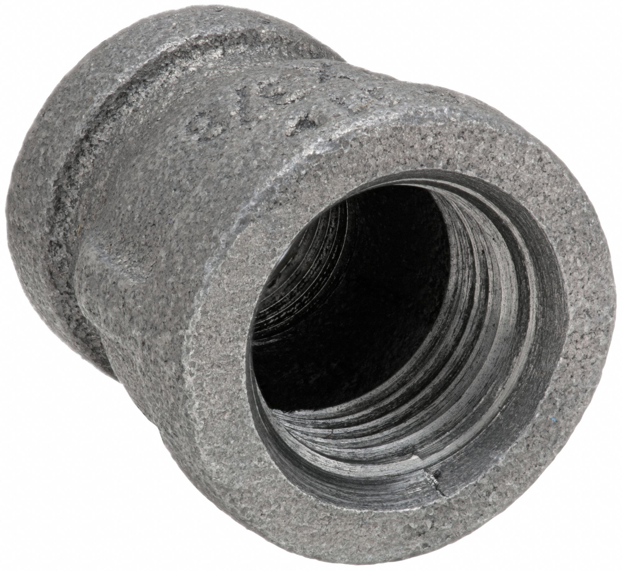 REDUCING COUPLING: MALLEABLE IRON, ⅜ IN X ¼ IN FITTING, FEMALE NPT X FEMALE NPT