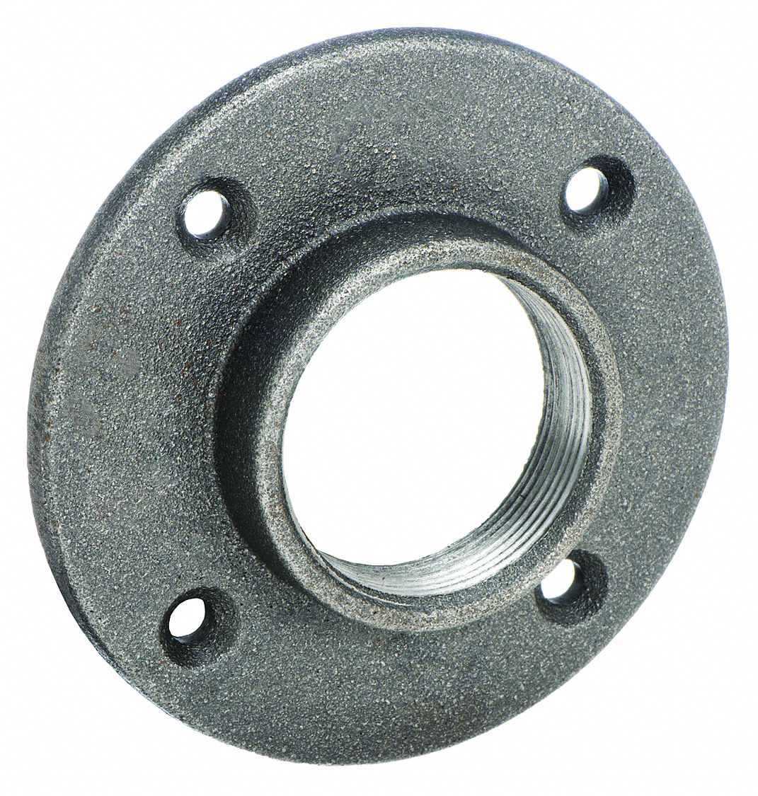 PIPE FLANGE: MALLEABLE IRON, FLOOR FLANGE, 2 IN PIPE SIZE, FLOOR FLANGE, CLASS 150