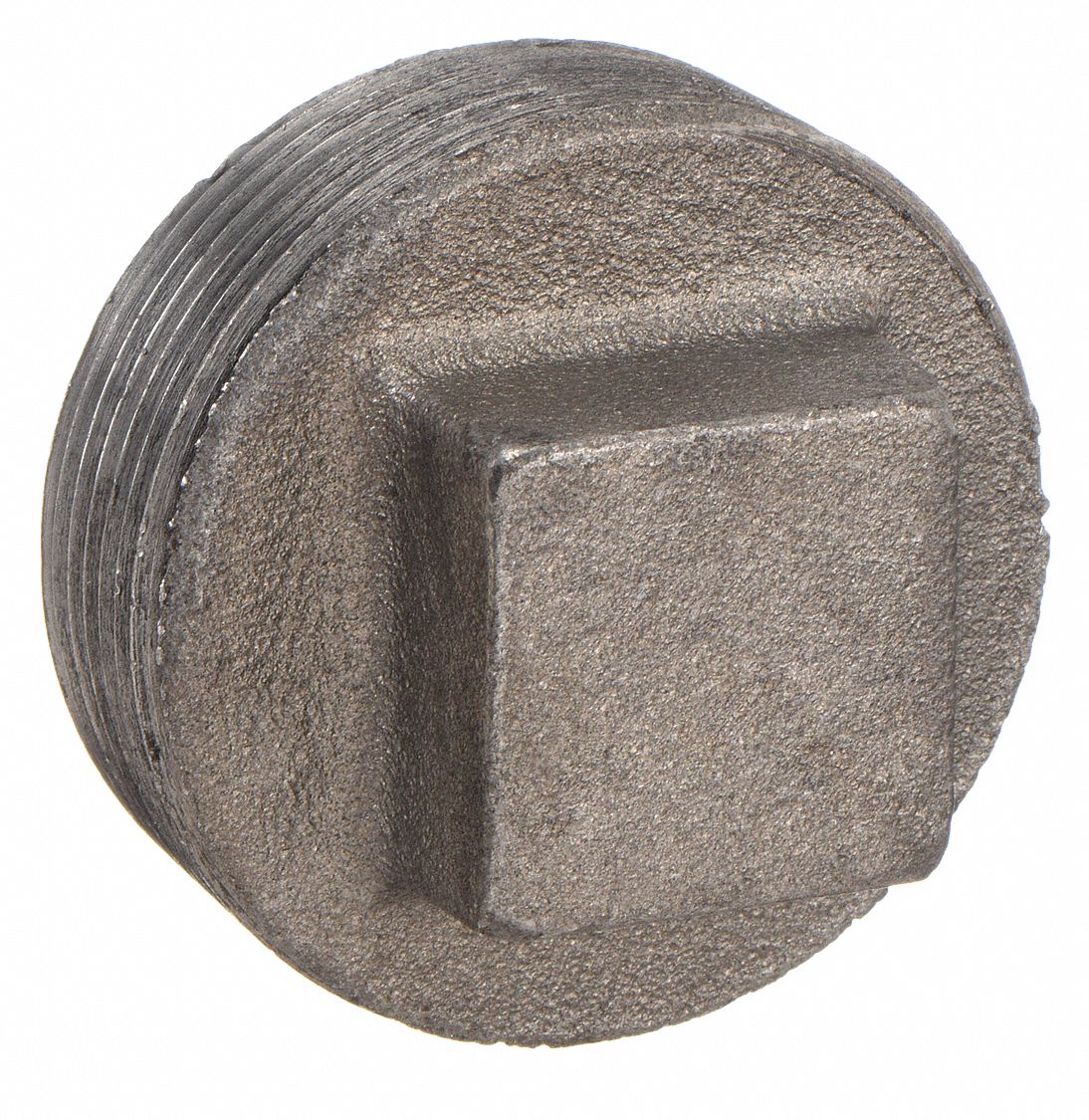 SQUARE HEAD PLUG: MALLEABLE IRON, 2½ IN FITTING PIPE SIZE, MALE NPT