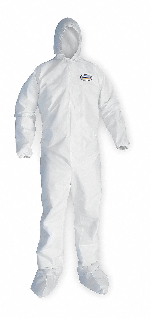 Hooded Disposable Coverall, PK 25 Grainger