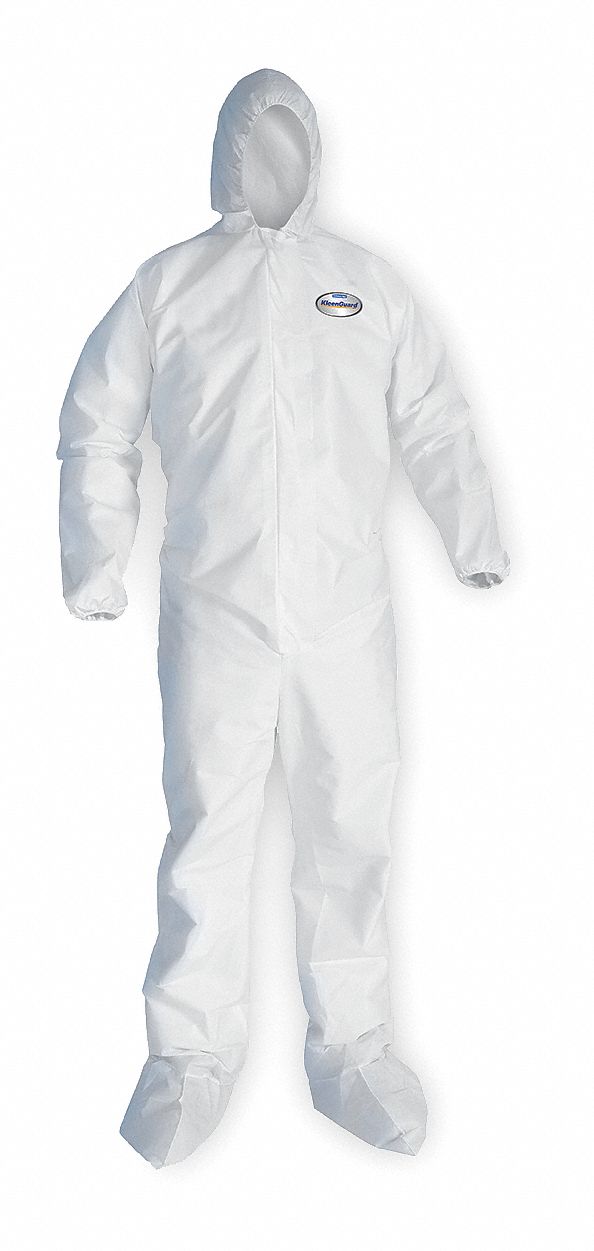 Hooded Disposable Coverall PK 25 Grainger   2WUV9 AS01