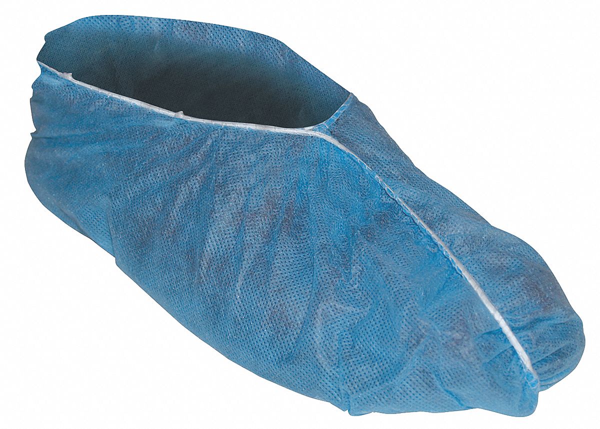 SHOE COVERS, UNIVERSAL, BLUE, SLIP-RESISTANT SOLE, PP