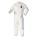 DISPOSABLE COVERALLS, MICROPOROUS FILM, SERGED SEAM, WHITE, L