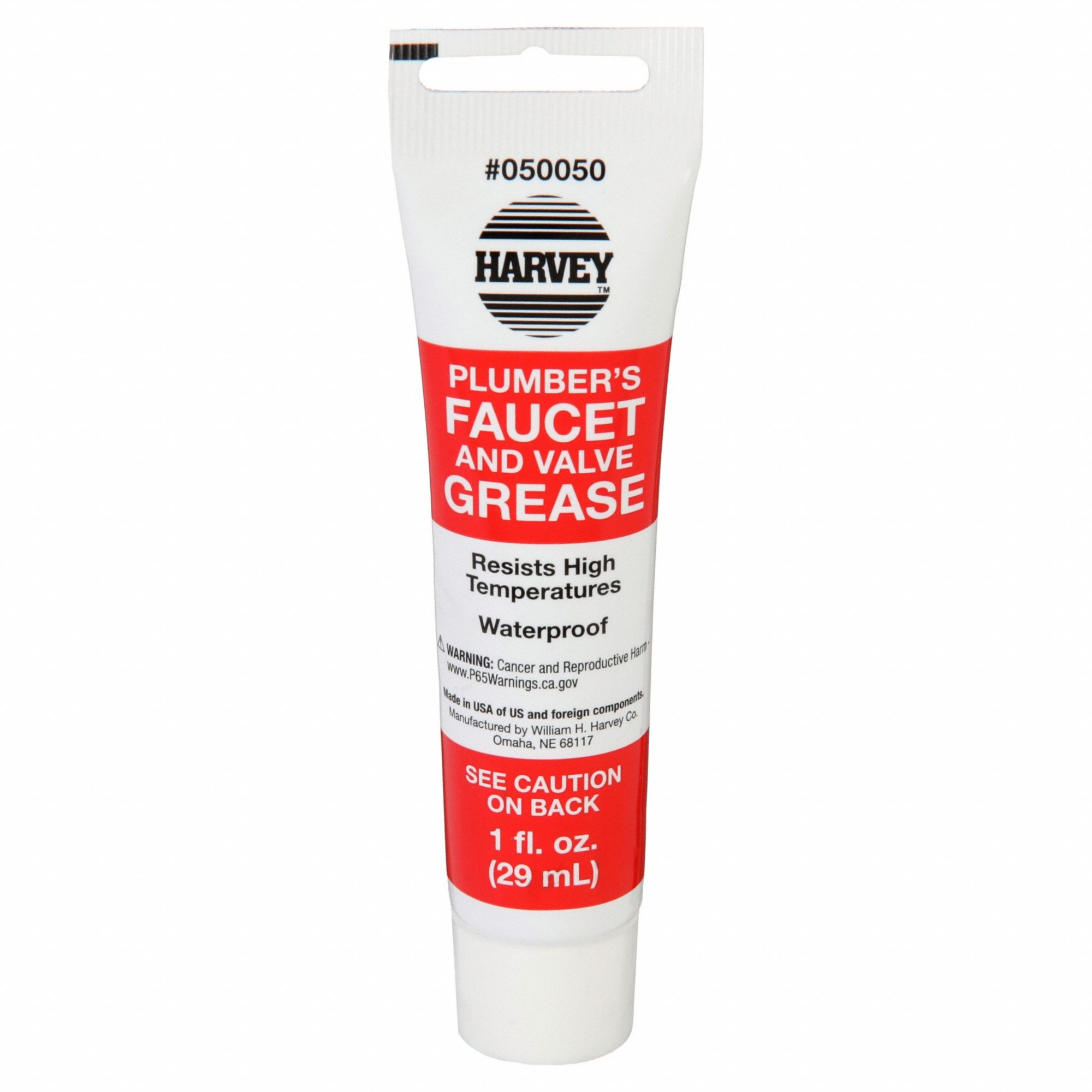 HARVEY Plumbing Grease: Plumber's Faucet and Valve Grease, 1 oz, Tube,  Lithium Thickener