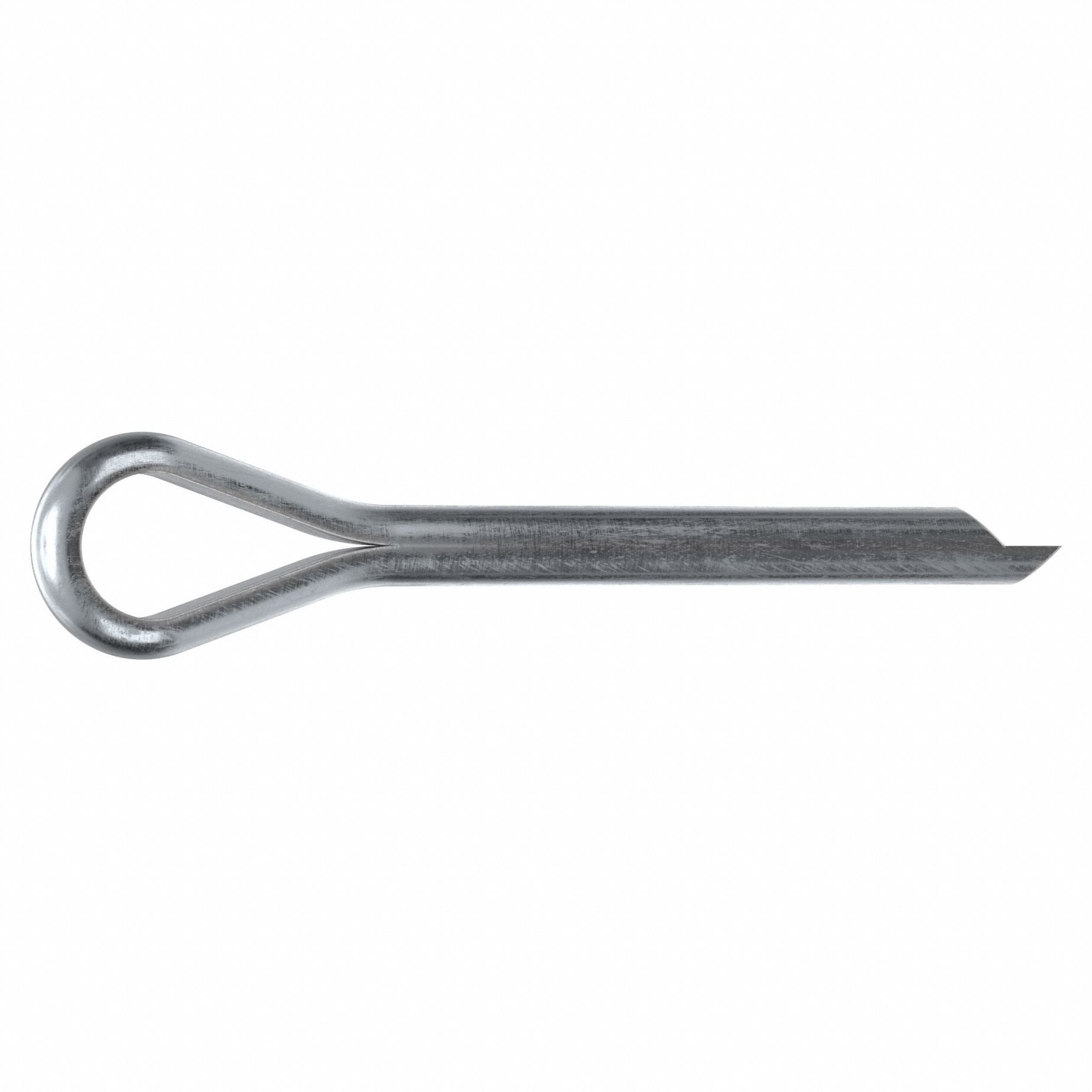 COTTER PIN, ⅛ IN DIA, 1 1/10 IN L, EXTENDED PRONG, INCH, ⅛ IN DIA, STEEL, 1,000 PK