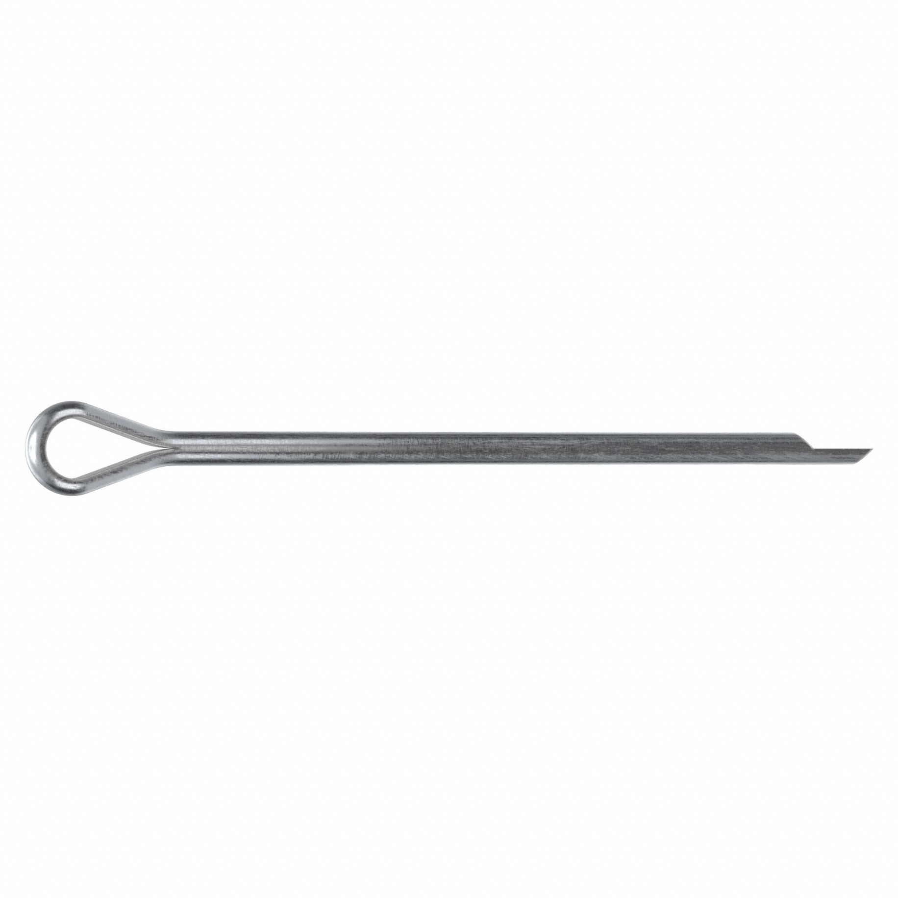 Cotter Pin, 1/8 in dia, 2 in L, PK500: Extended Prong, Inch, 1/8 in Pin Dia, 2 in Shank Lg, 500 PK