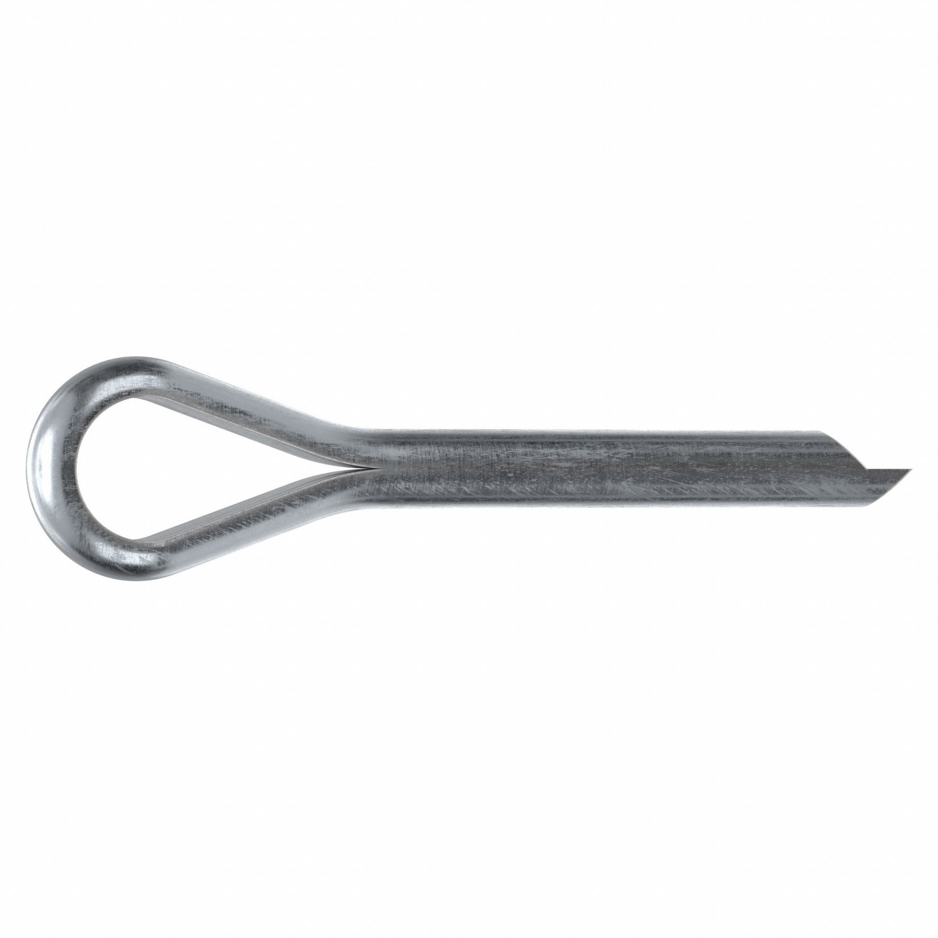 Cotter Pin, 5/32 in dia, 1 1/10 in L, PK100: Extended Prong, Inch, 5/32 in Pin Dia, Steel, 1008, 100 PK