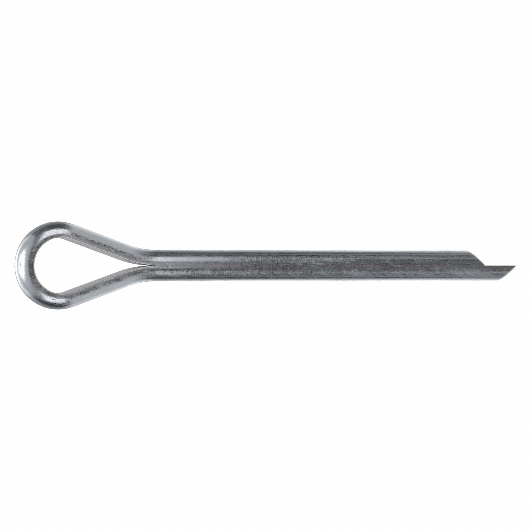 Cotter Pin, 5/32in dia, 1 37/40in L, PK100: Extended Prong, Inch, 5/32 in Pin Dia, Steel, 1008, 100 PK