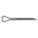 COTTER PIN, 3/16 IN DIA, 2 1/5 IN L, EXTENDED PRONG, INCH, STEEL, 1008, 250 PK