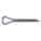 COTTER PIN, 3/16 IN DIAMETER, 1½ IN L, EXTENDED PRONG, INCH, STEEL, 1008, 50 PK